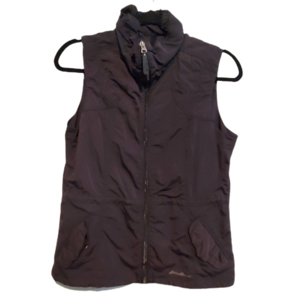Eddie Bauer Jackets & Blazers - Eddie Bauer Black Nylon Vest Outdoors Lightweight Rustic Women's Size Small